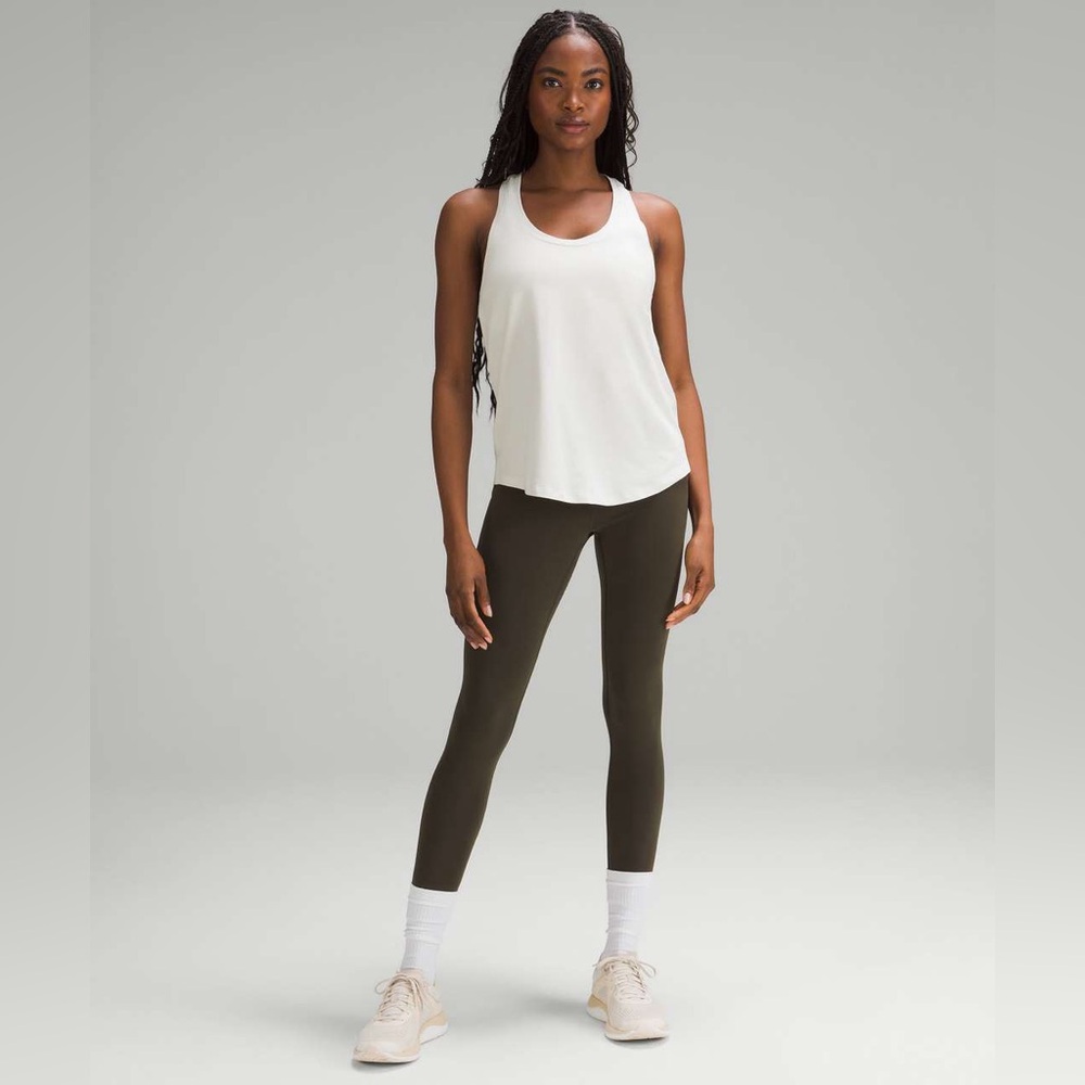 Lululemon White Love Racerback Tank Top - lululemon athletica